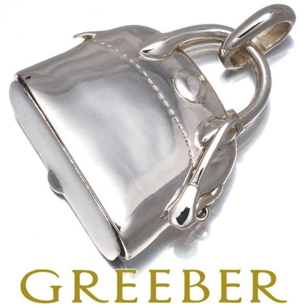 エルメス ペンダントトップ ボリード バッグ ロケット シルバー 925