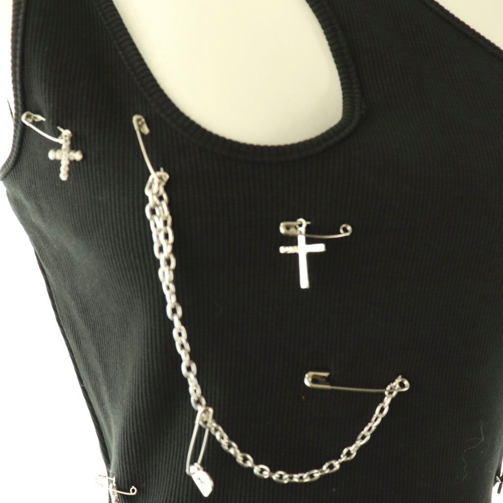 ザレッドスレッド THEREDTHREAD S customize chain tank タンクトップ