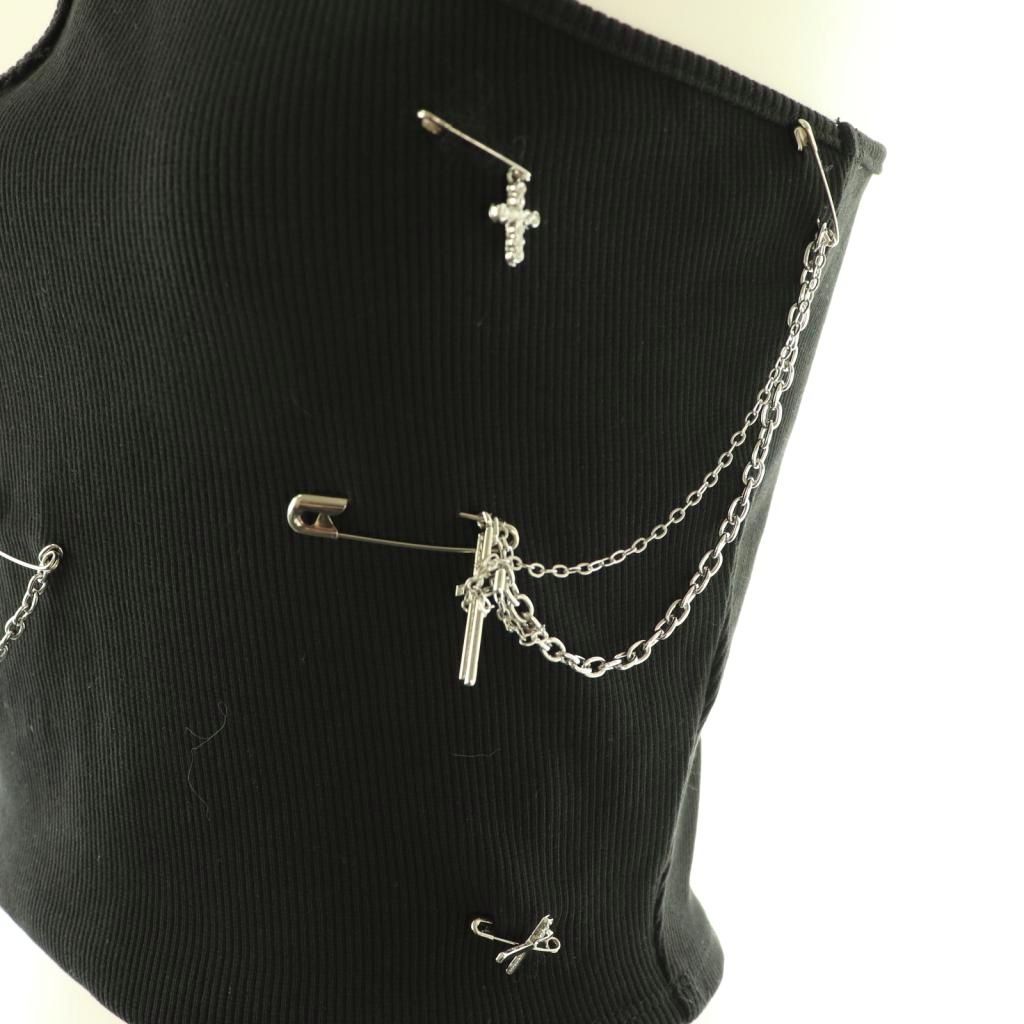 ザレッドスレッド THEREDTHREAD S customize chain tank タンクトップ