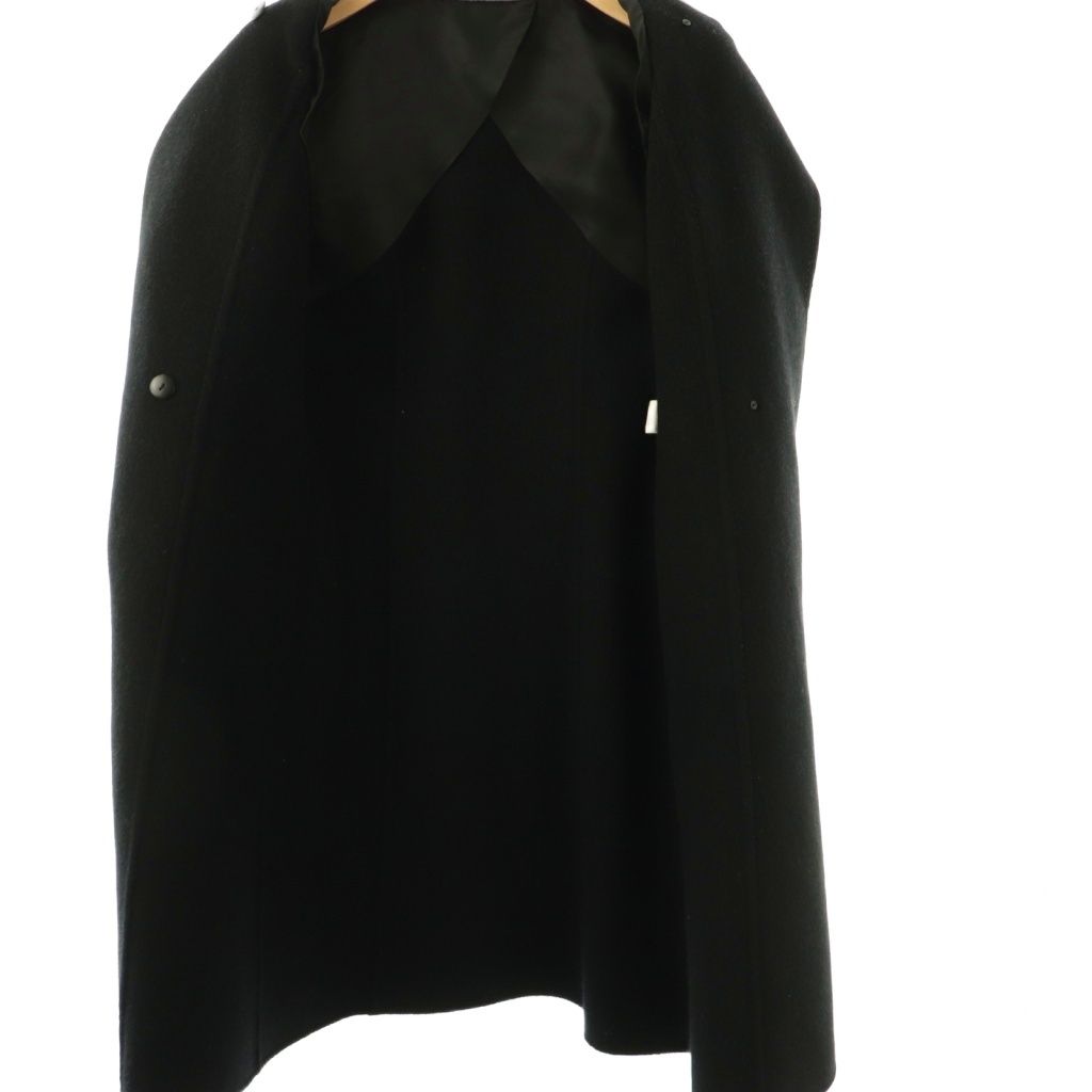 ハロッズ Harrods アンゴラ ウール混 ロングコート アウター グレー