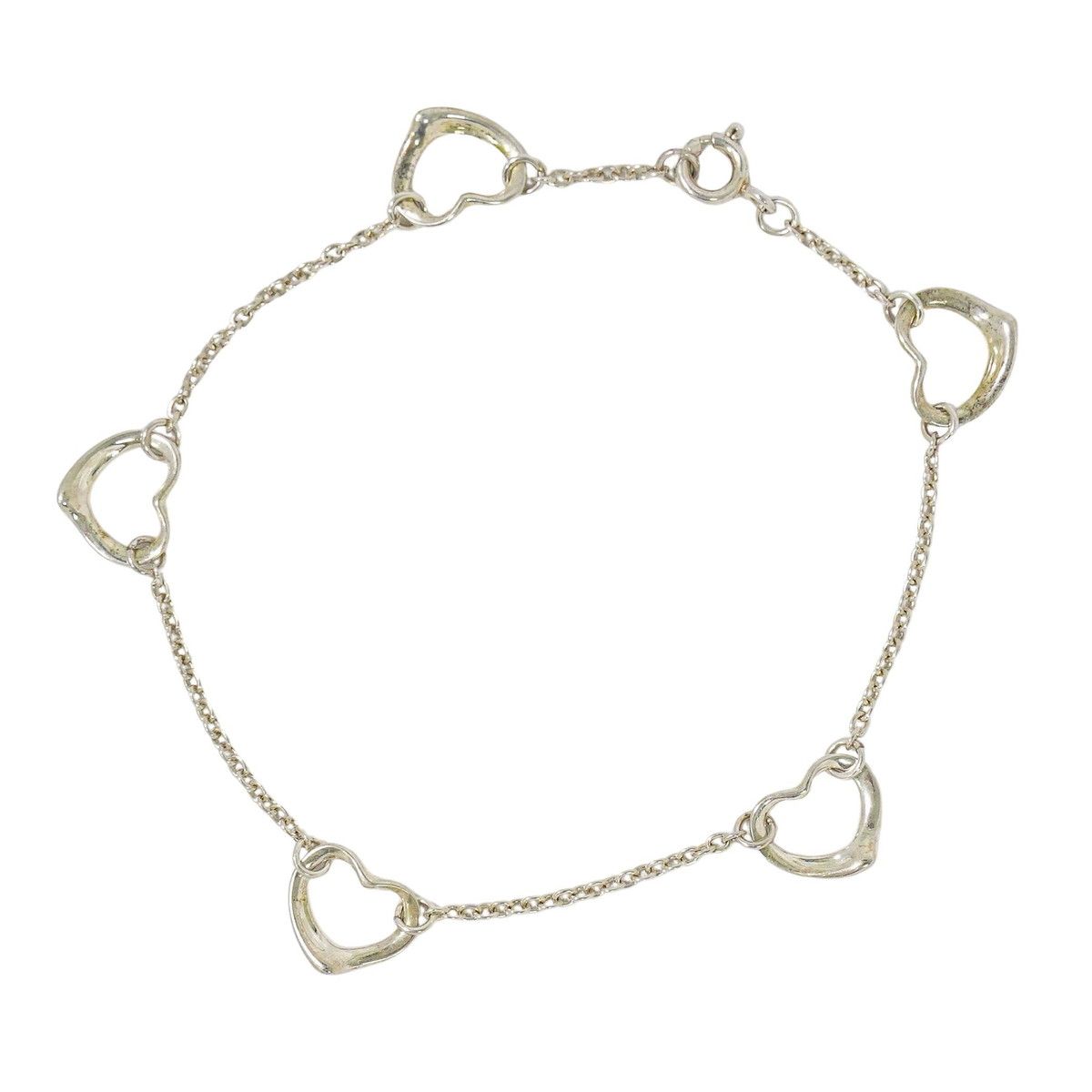 本物 ティファニー TIFFANY & Co. オープンハート 925 ブレスレット