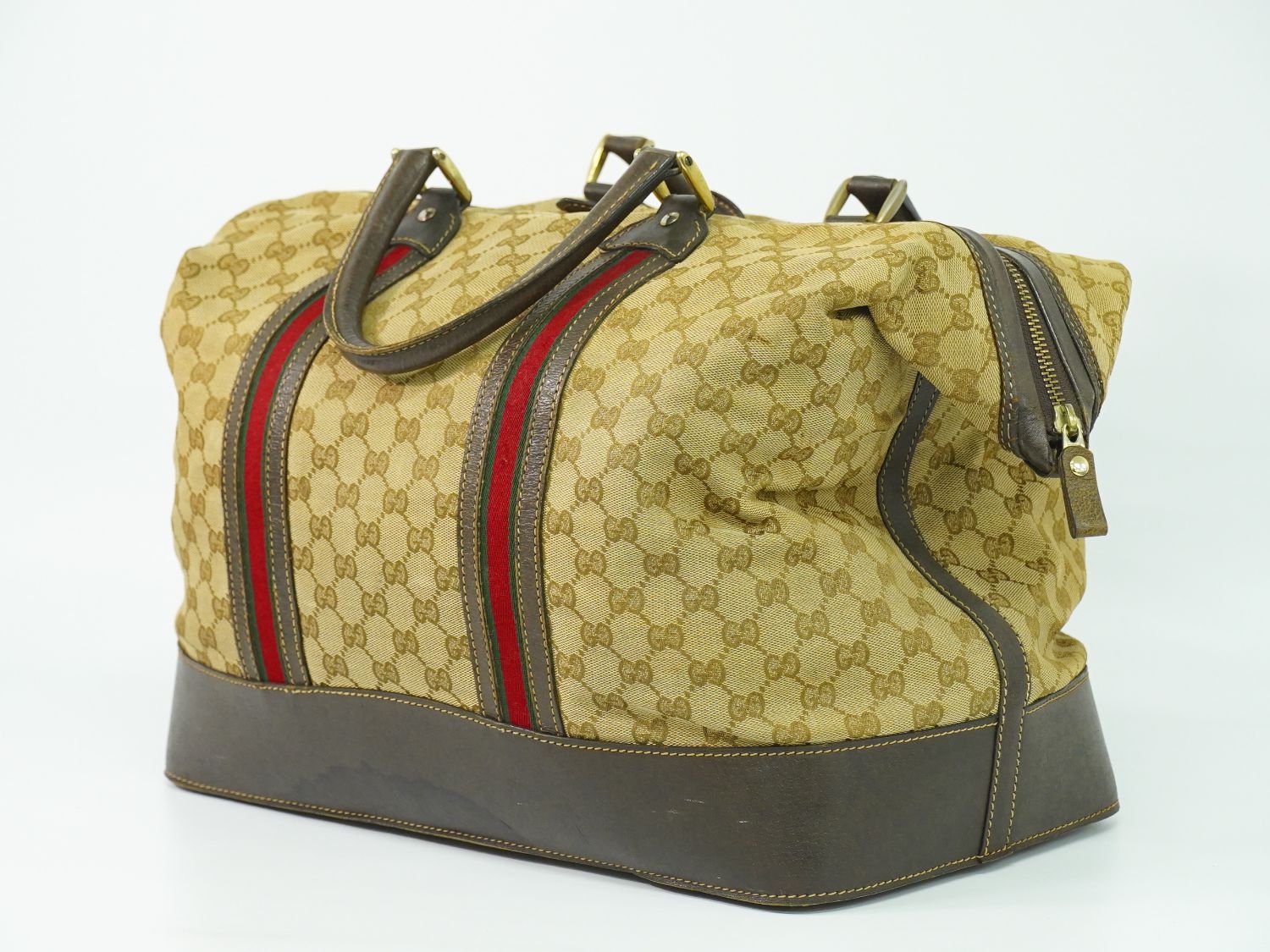 本物 グッチ GUCCI オールドグッチ シェリーライン GGキャンバス 