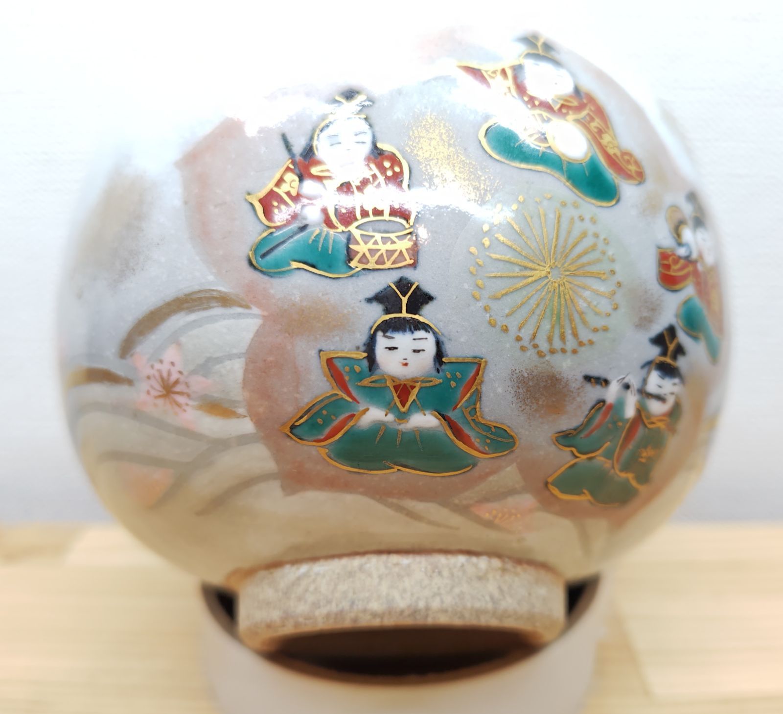 逢絢亭・中古品】茶道具 茶碗 京焼 乾山 五人囃子の絵 中条象山 共