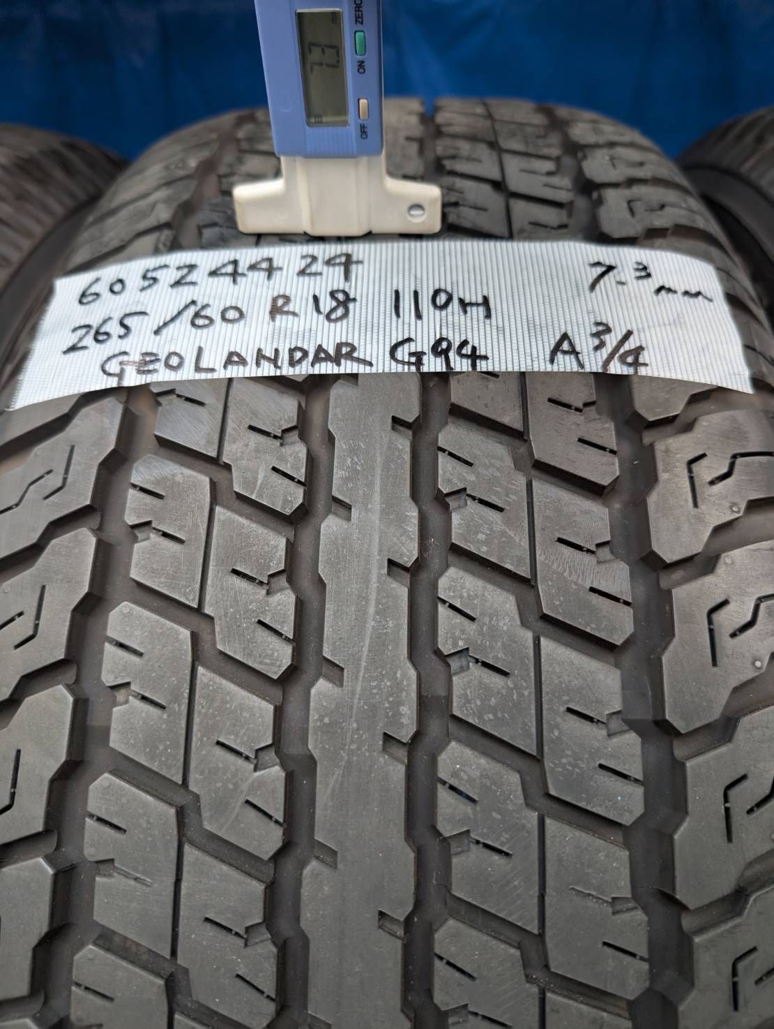 6052）265/60R18 110H YOKOHAMA GEOLANDAR G94 2024年 中古品4本