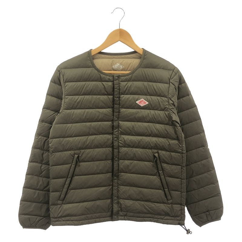 DANTON インナーダウン　カーキ ダントン ] DANTON クルーネック インナー ダウン ジャケット （その他