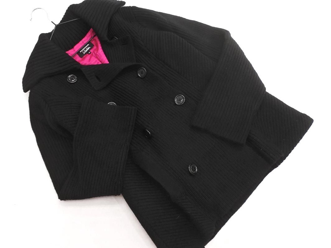 美品SONIA RIKIEソニアリキエル　ウールxカシミヤニット黒36フランス製 セール】 カシミヤリッププリント ニット （ニット・セーター