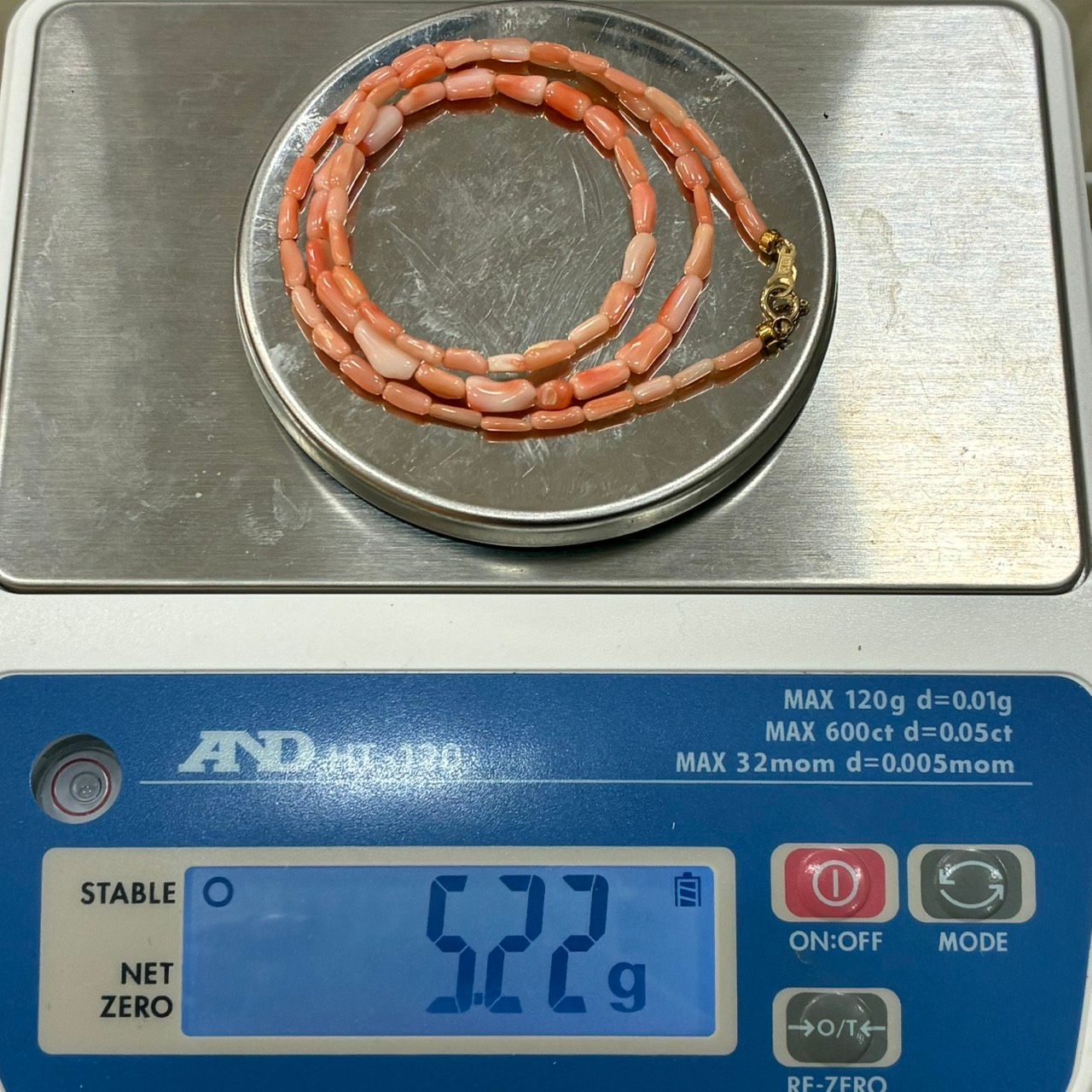 K18 mon me モンミィ 珊瑚 ネックレス サンゴ ピンク 専用ケース