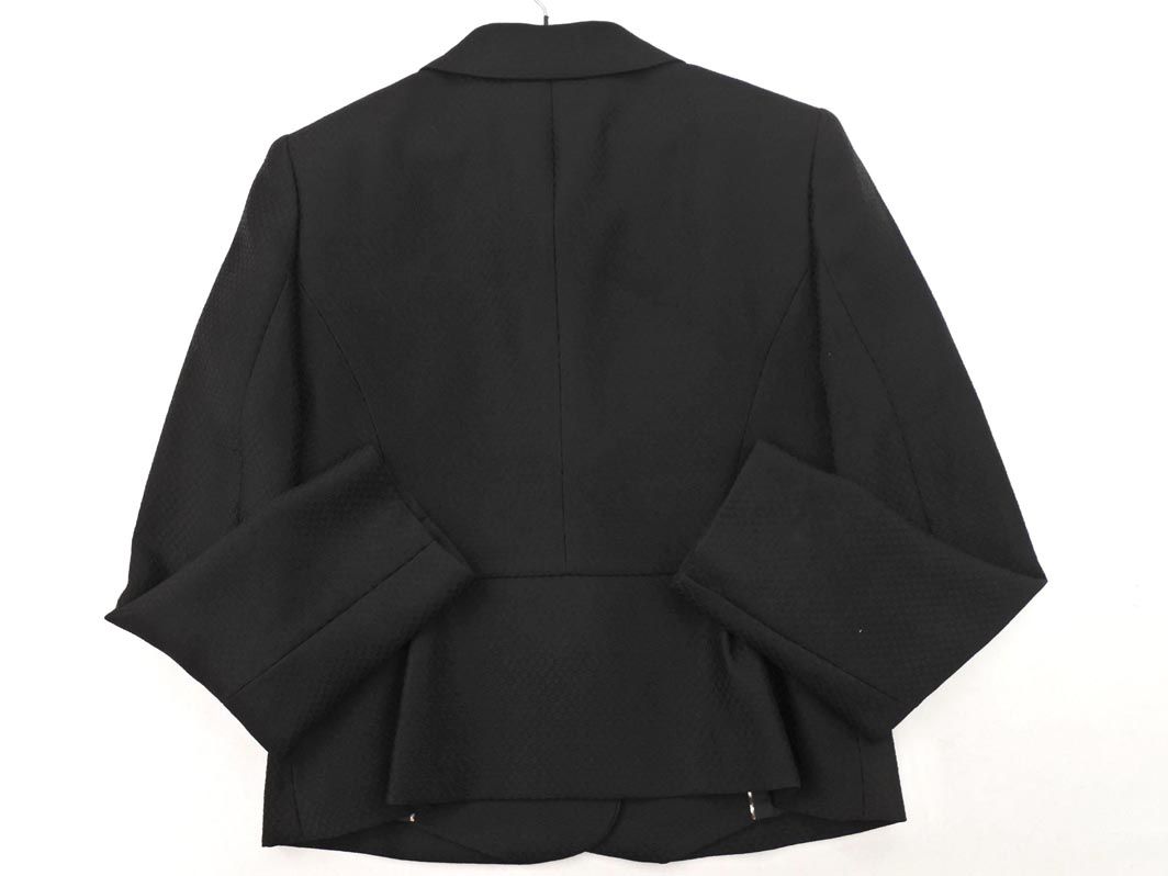 アクアスキュータムの上品な襟付きウールジャケット黒ブラック AQUA SCUTUM - Aquascutum アクアスキュータム ジャケット 黒