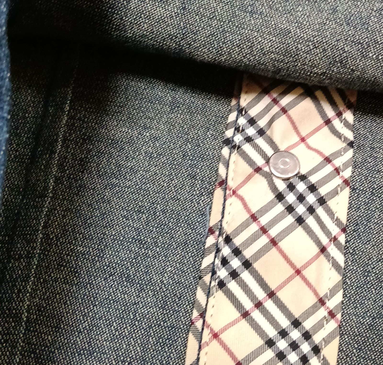 美品 BURBERRY 春 デニム ノバチェック バーバリー ロンドン 120