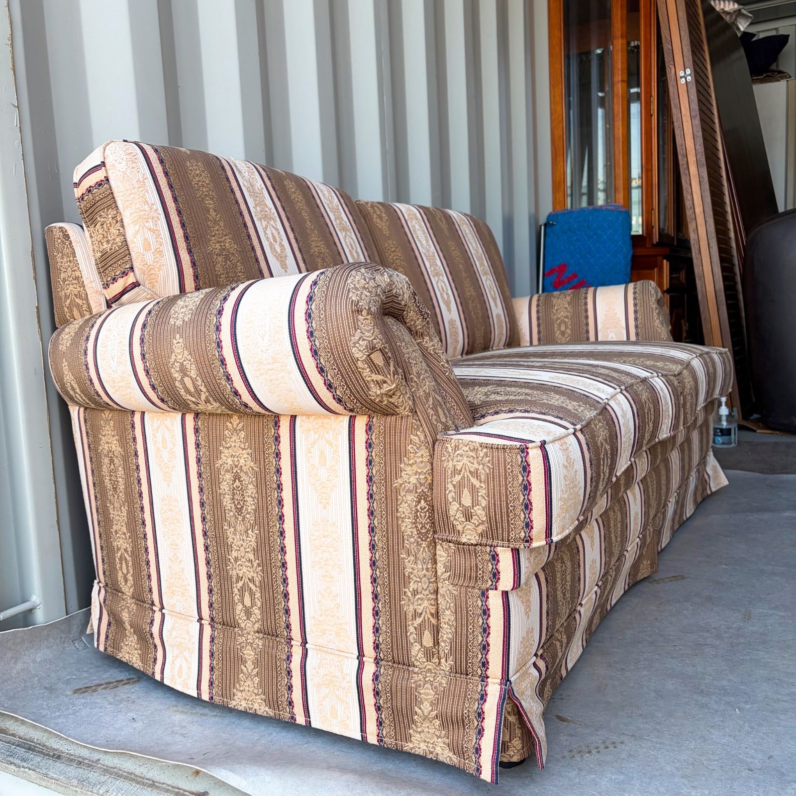 取付無料！マルニ木工 地中海 高級 2人掛けソファ✨定価30〜40万