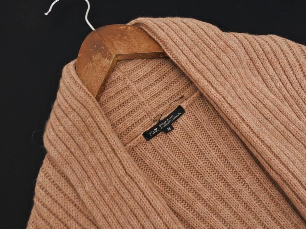 ri ri23区　ロングカーディガン　羊毛＆アルパカ混　44 タグ付新品 23区 ロングカーディガン 羊毛＆アルパカ混 44 タグ付 新品 大きい