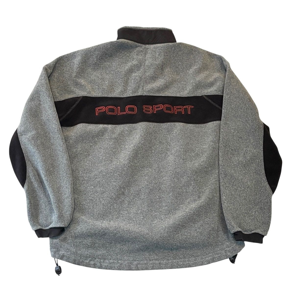 90s~00s POLO SPORT Fleece JKT ポロスポーツ フリースジャケット M 灰