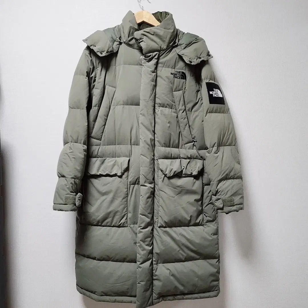 105 THE NORTH FACE ザノースフェイス グース ダウン ロング カーキ色