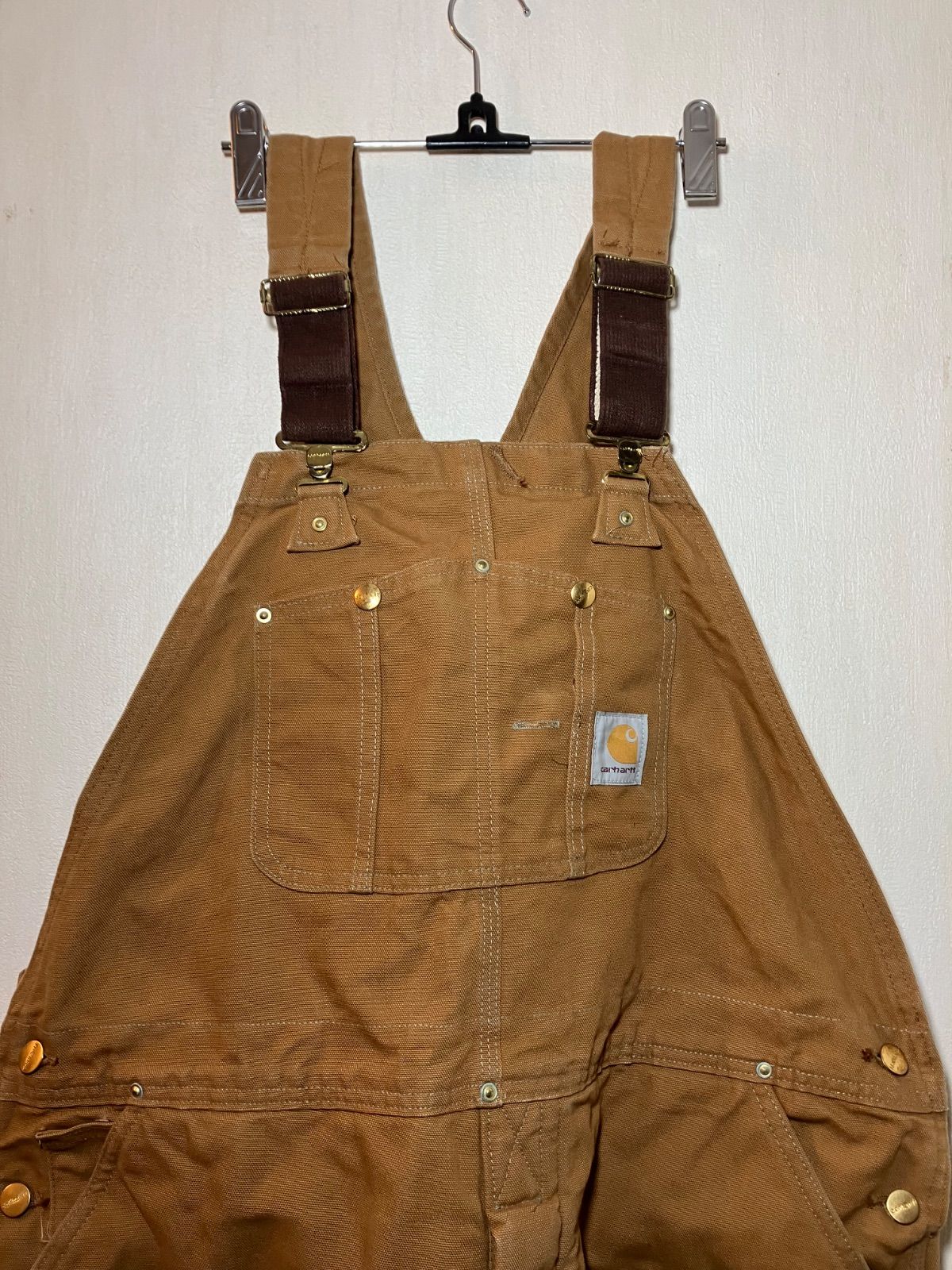 USA製 カーハート オーバーオール ダック地 ダブルニー ペインター