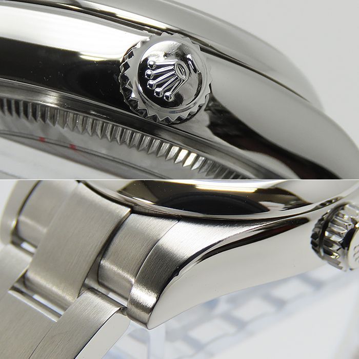 ロレックス ROLEX オイスター パーペチュアル 腕時計 時計 ステンレススチール レディース ブラック系 176200 【中古】 新品)ROLEX ロレックス オイスターパーペチュアル 176200 ブラック