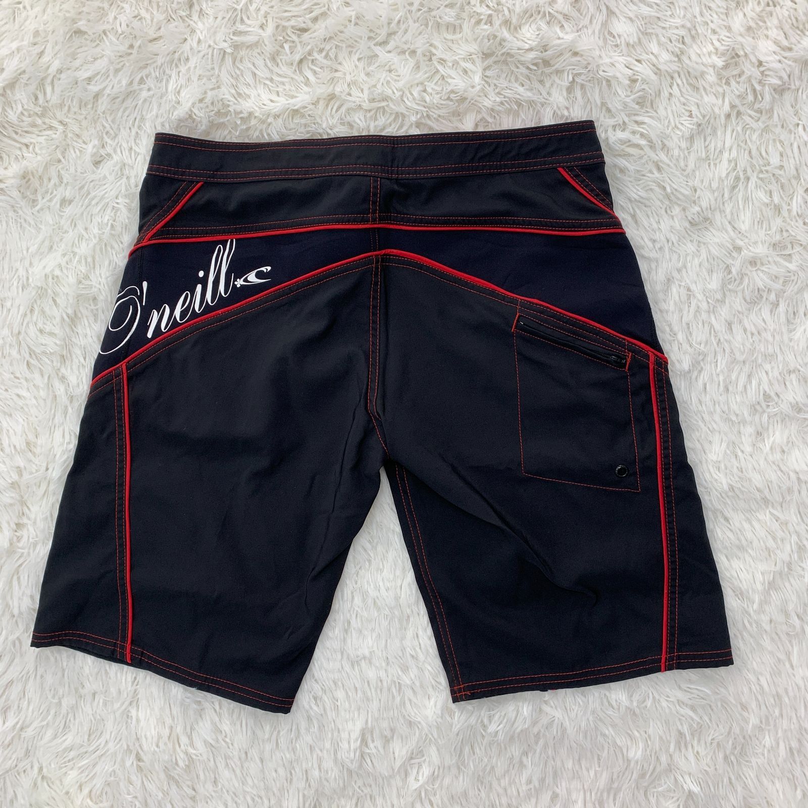 O'NEILL オニール ボードショーツ ／メンズ L相当 ブラック レッド