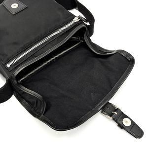 美品フェリージ ショルダーバッグ 斜め掛け フラップ レザー 9738 黒