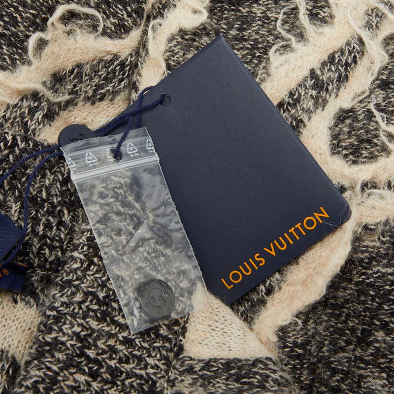 ルイ ヴィトン ニット バミューダパンツ サイズM グレー オフホワイト  