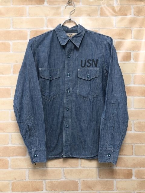 中古】 The REAL McCOY'S ザリアルマッコイズ シャンブレーシャツ