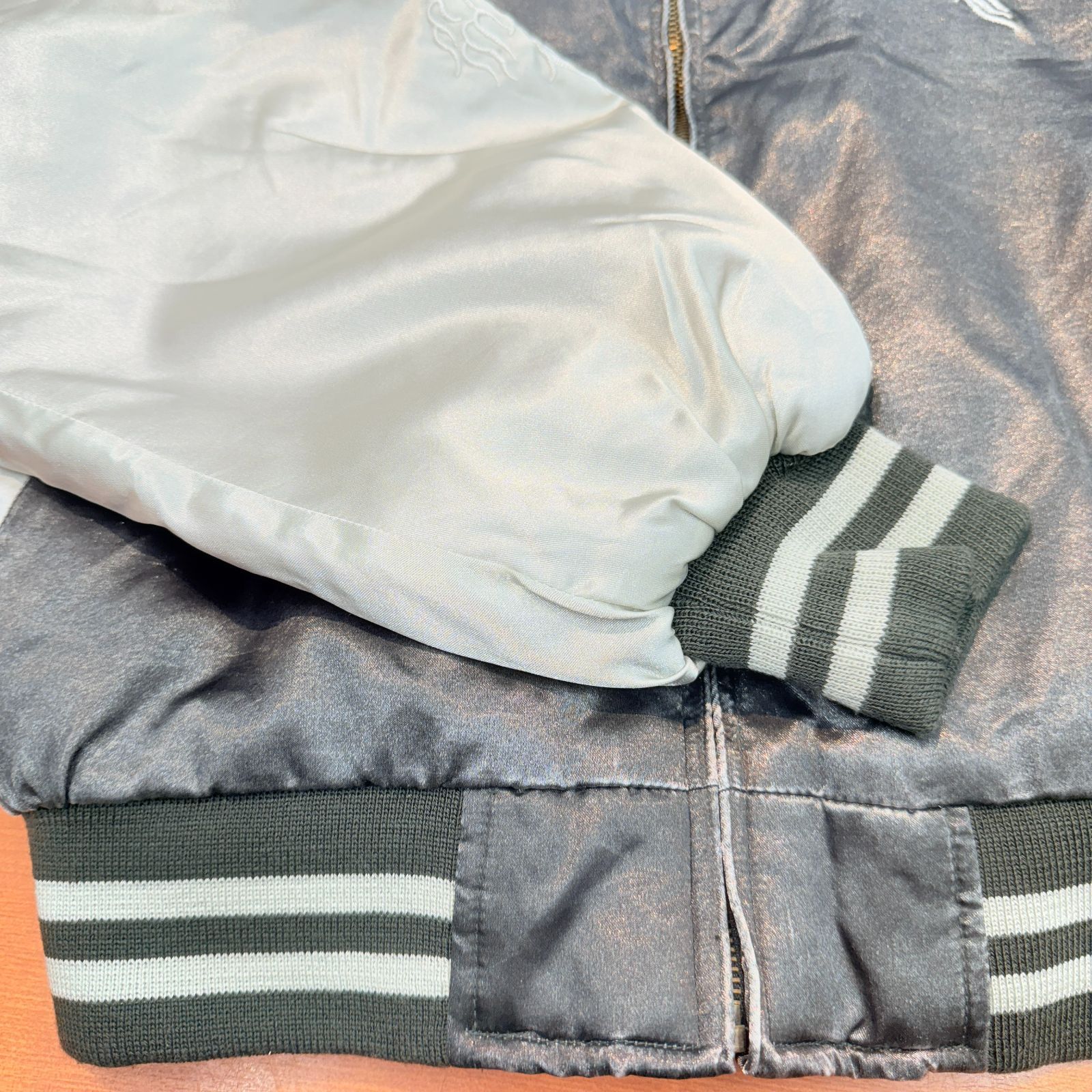 △▽△0154 JUNGLE STORM スカジャン Japan 龍 刺繍 フリーサイズ