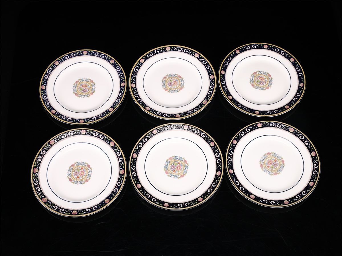 【WEDGEWOOD】ラニーミードシェル&フラワー柄大皿2枚 WEDGEWOOD】ラニーミードシェル&フラワー柄大皿2枚 WEDGEWOOD】ラニー