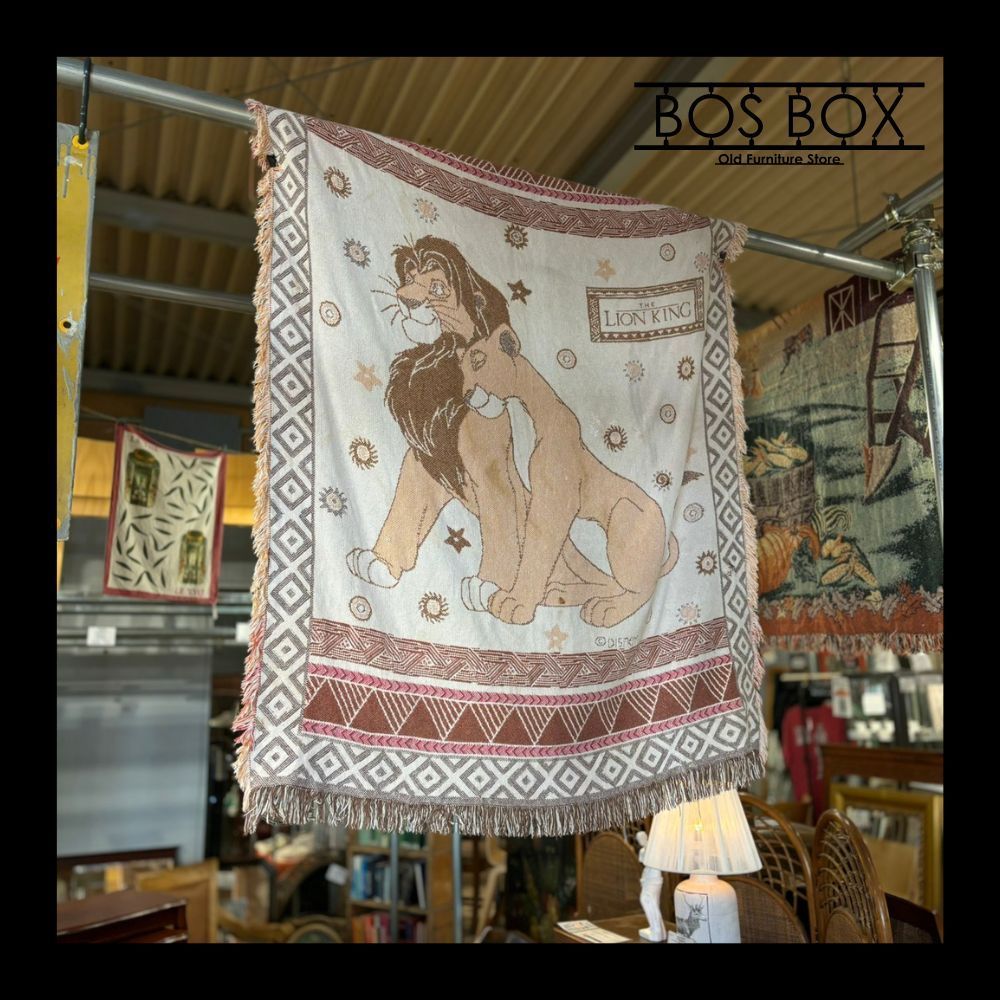 ディズニー　ライオンキング　ブランケット　マルチカバー　ラグ　150x131 USA製 アメリカ製 THE LION KING ライオンキング ラグマット ラグ