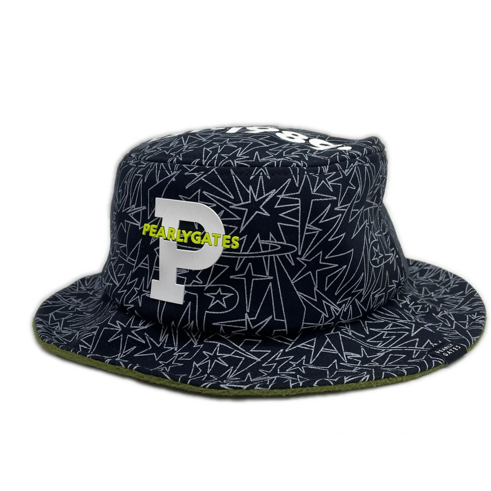 中古 パーリーゲイツ PEARLY GATES バケットハット フリー ネイビー 紺