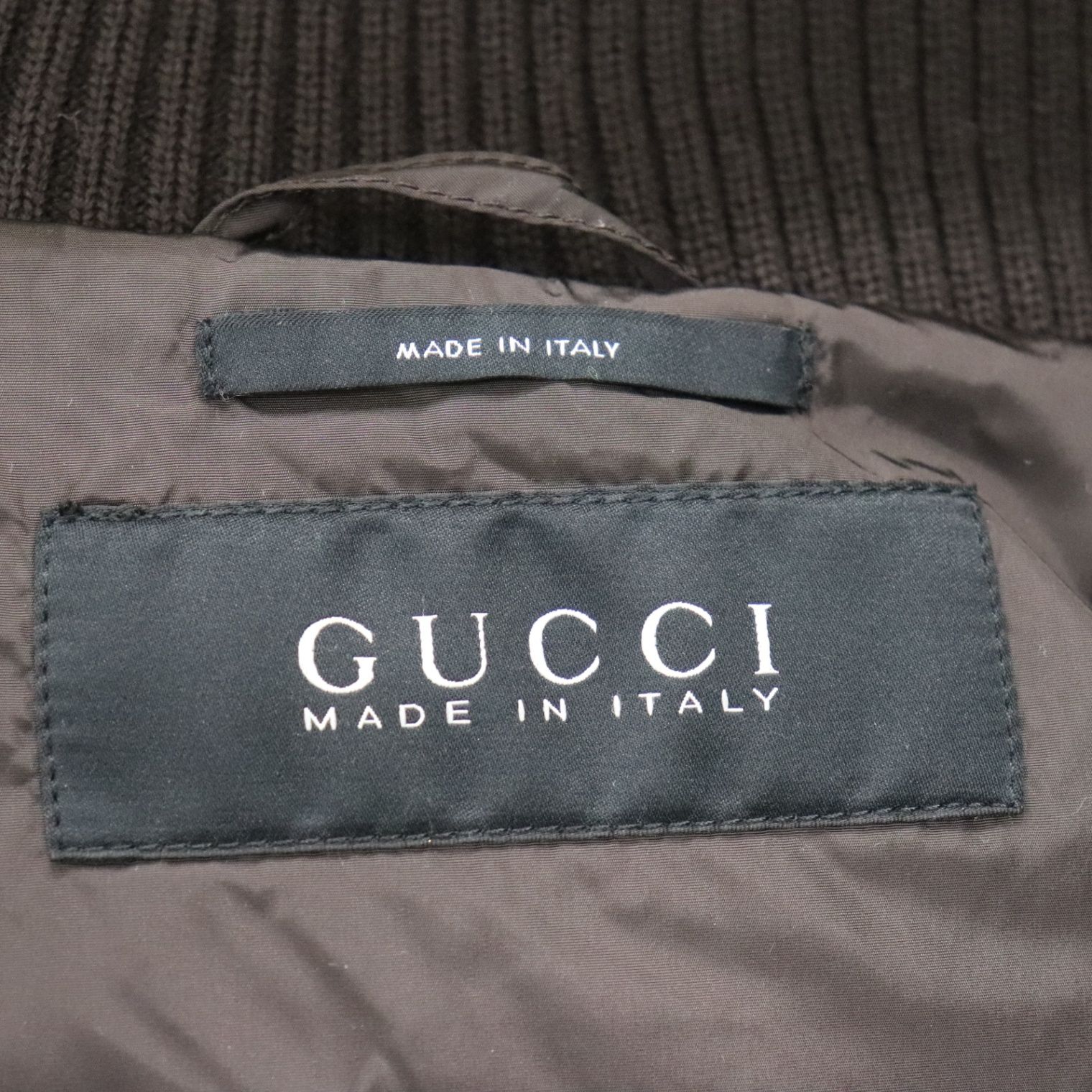 ITY14LUBJ0G8 GUCCI グッチ ダウン ベスト ブラウン メンズ サイズ 58
