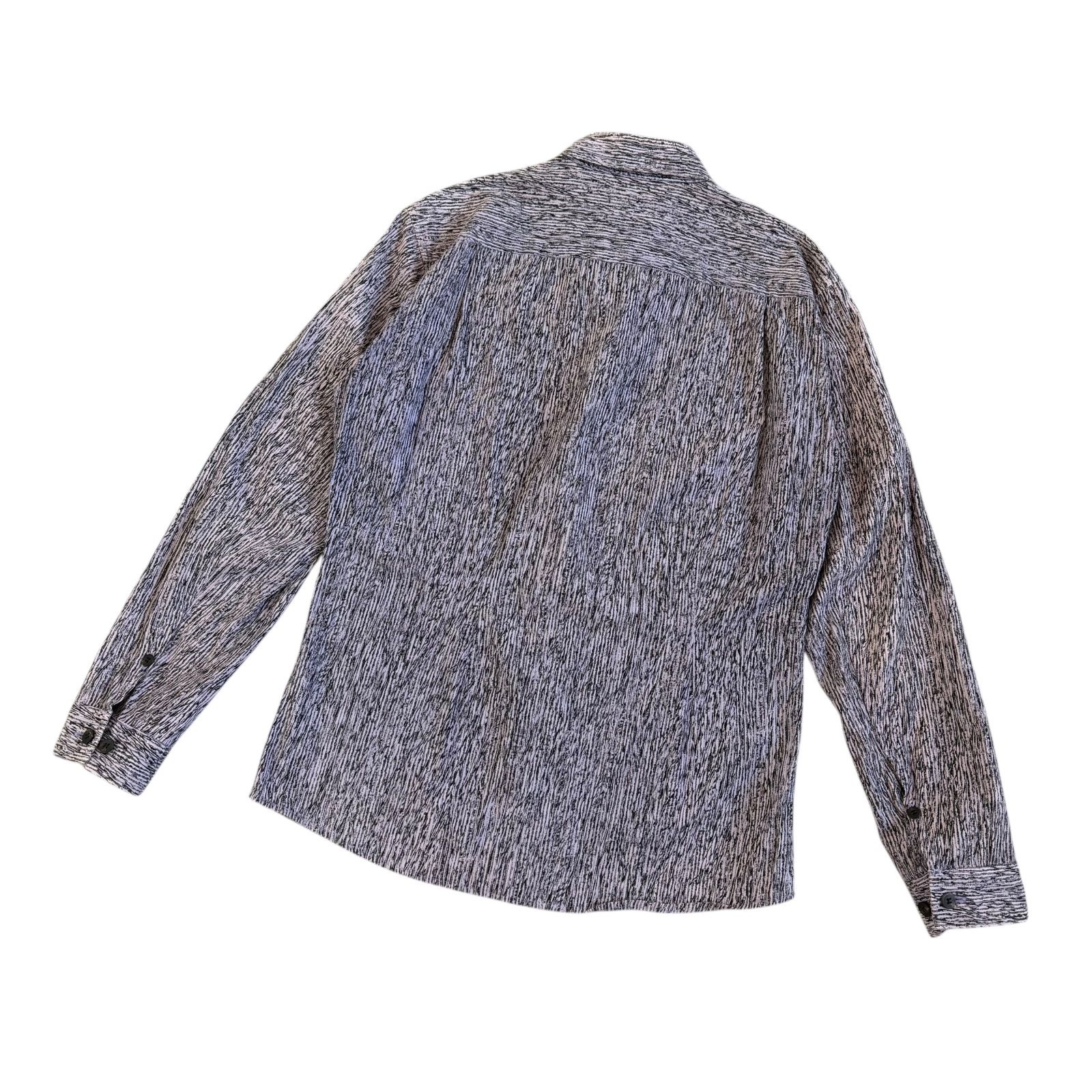 イッセイミヤケ ISSEY MIYAKE 切り替えシャツ 比翼仕立て 長袖 ISSEY MIYAKE MEN / イッセイミヤケメン 杢調デザイン 長袖シャツ 比翼