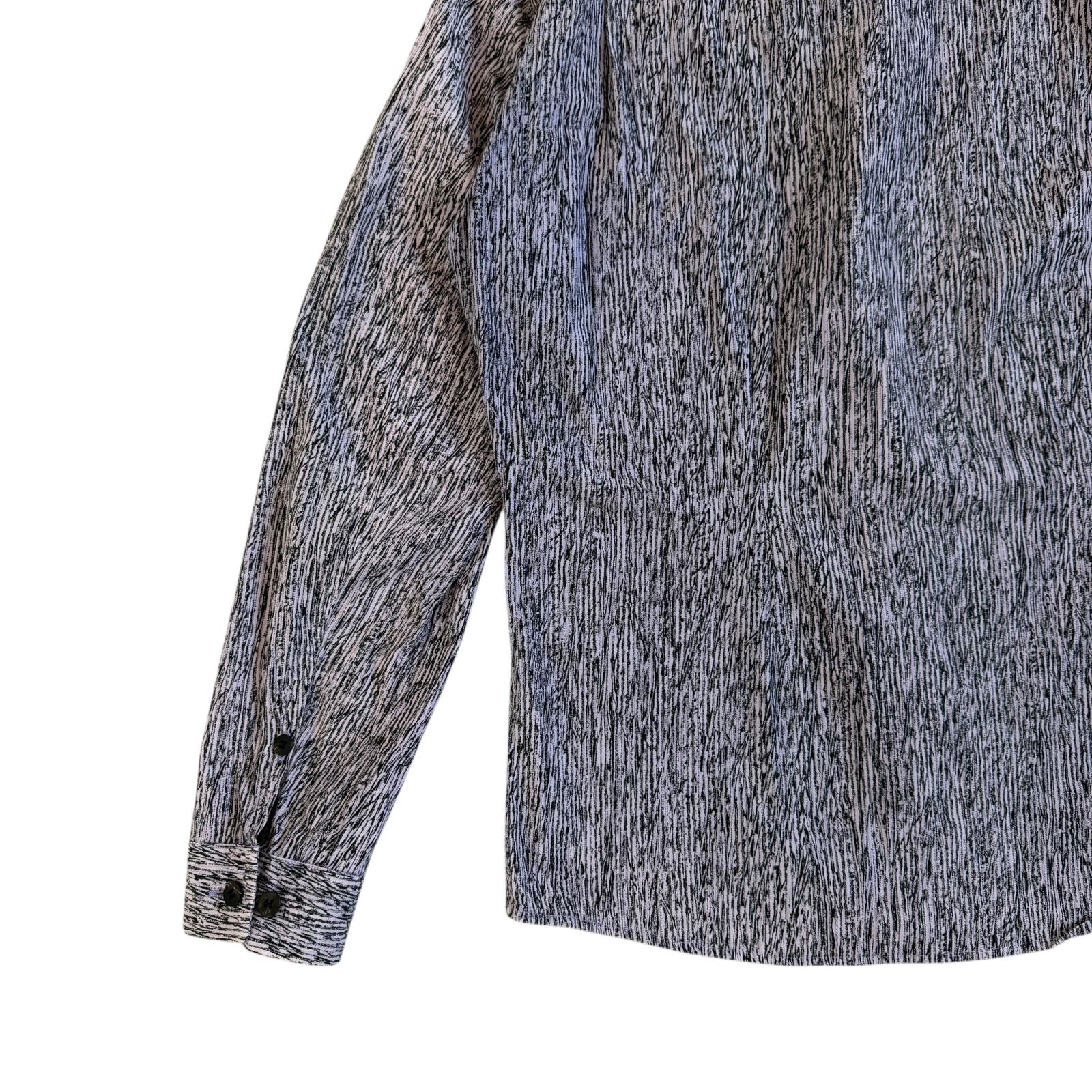 ISSEY MIYAKE MEN / イッセイミヤケメン 杢調デザイン 長袖シャツ 比翼