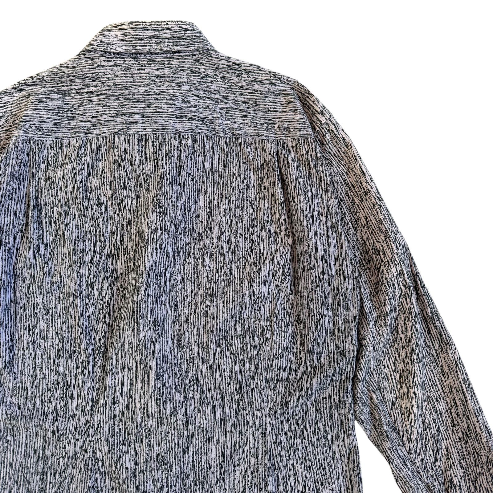 ISSEY MIYAKE MEN / イッセイミヤケメン 杢調デザイン 長袖シャツ 比翼