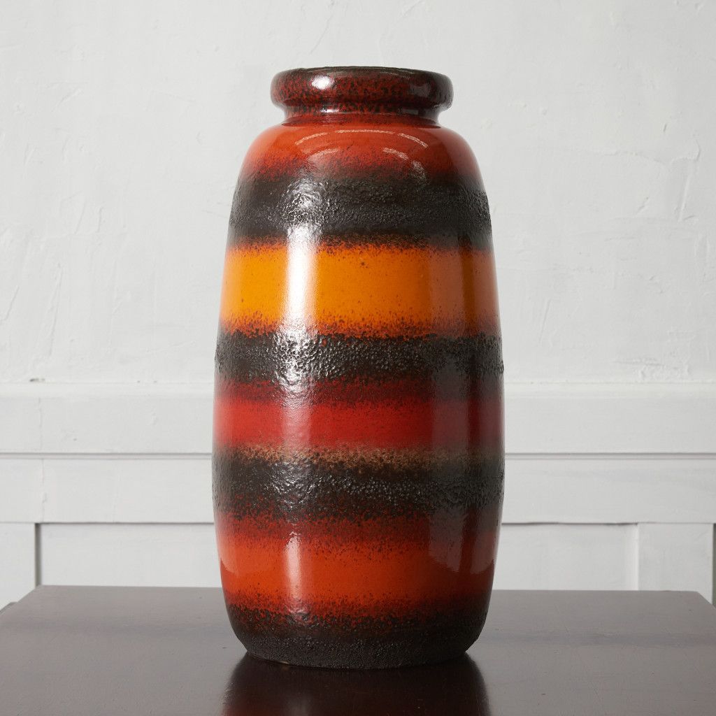 西ドイツ Fat lava ヴィンテージ フラワーベース 花器 陶器 花瓶