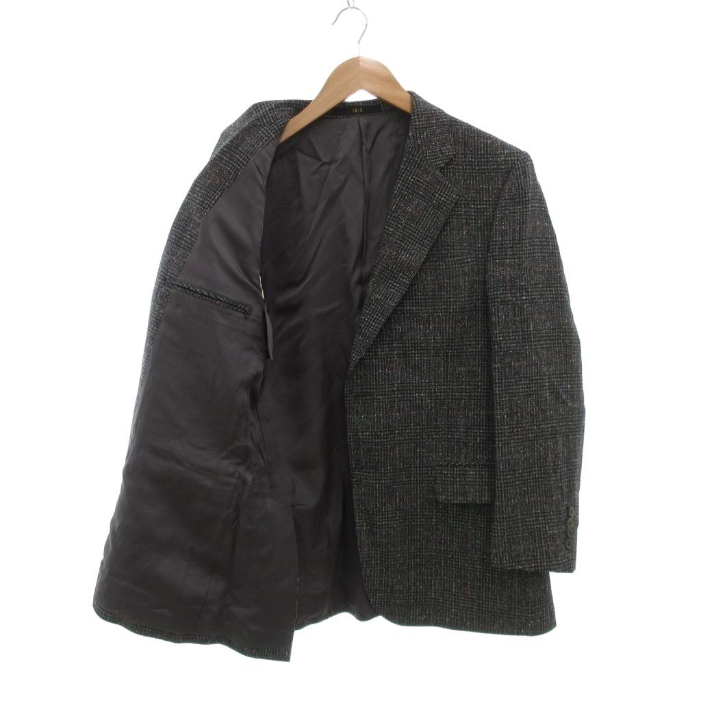 ダックス DAKS テーラードジャケット AB6 グレー チェック柄 長袖