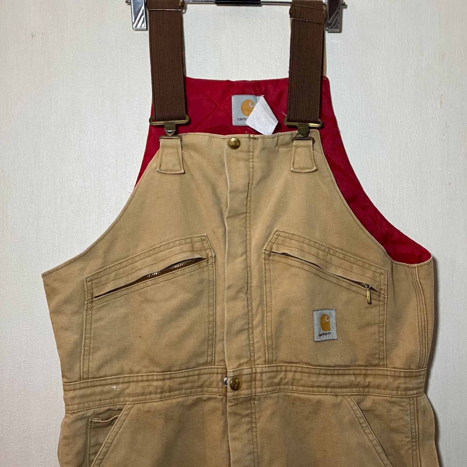 P275【裏地キルティング】【ダブルニー】カーハート オーバーオール 黒 ダック P275【裏地キルティング】【ダブルニー】カーハート オーバーオール 黒