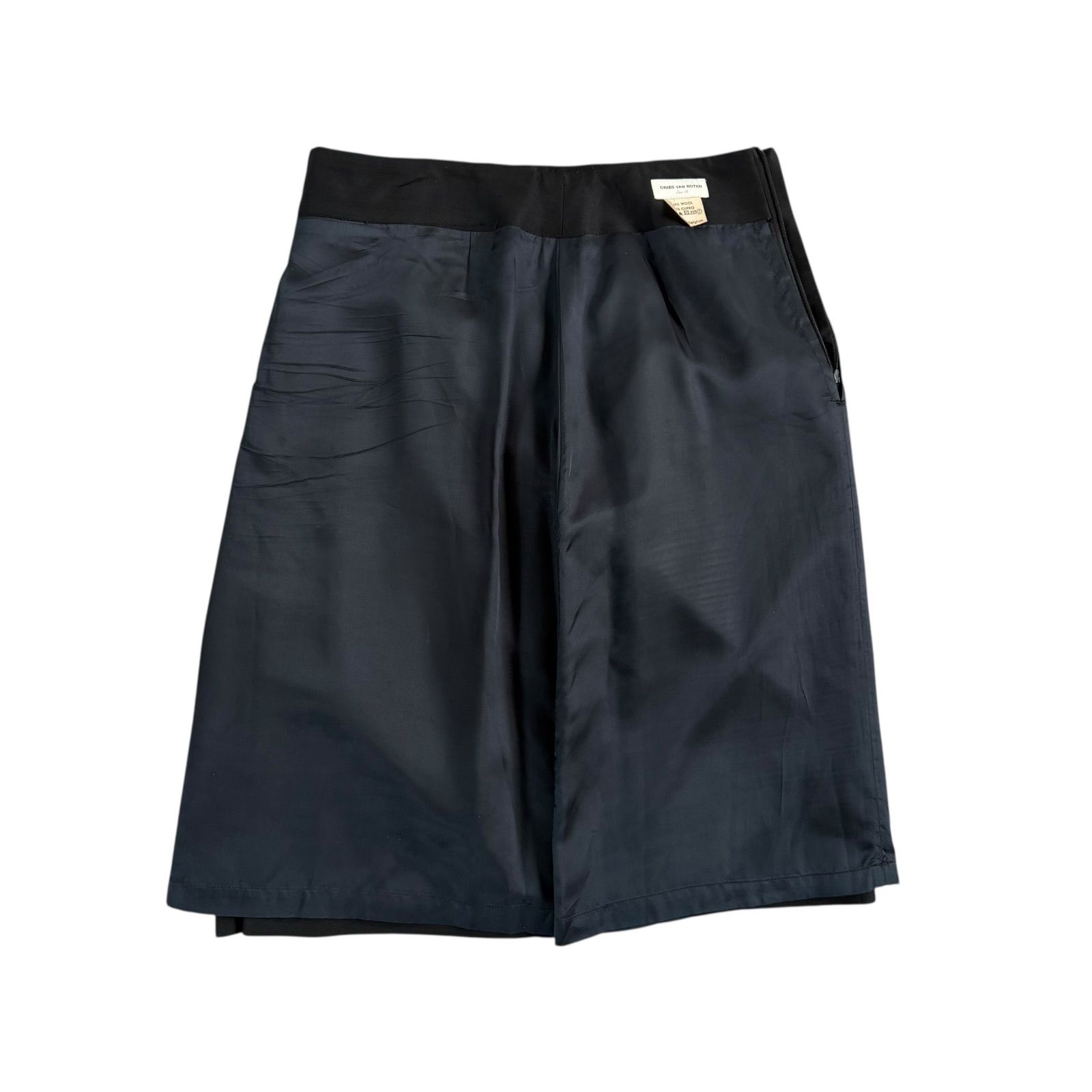 ドリスヴァンノッテン ウールスカート ひざ丈 裏地あり 38サイズ ミニマル DRIES VAN NOTEN / ドリスヴァンノッテン ウールスカート ひざ丈 裏地