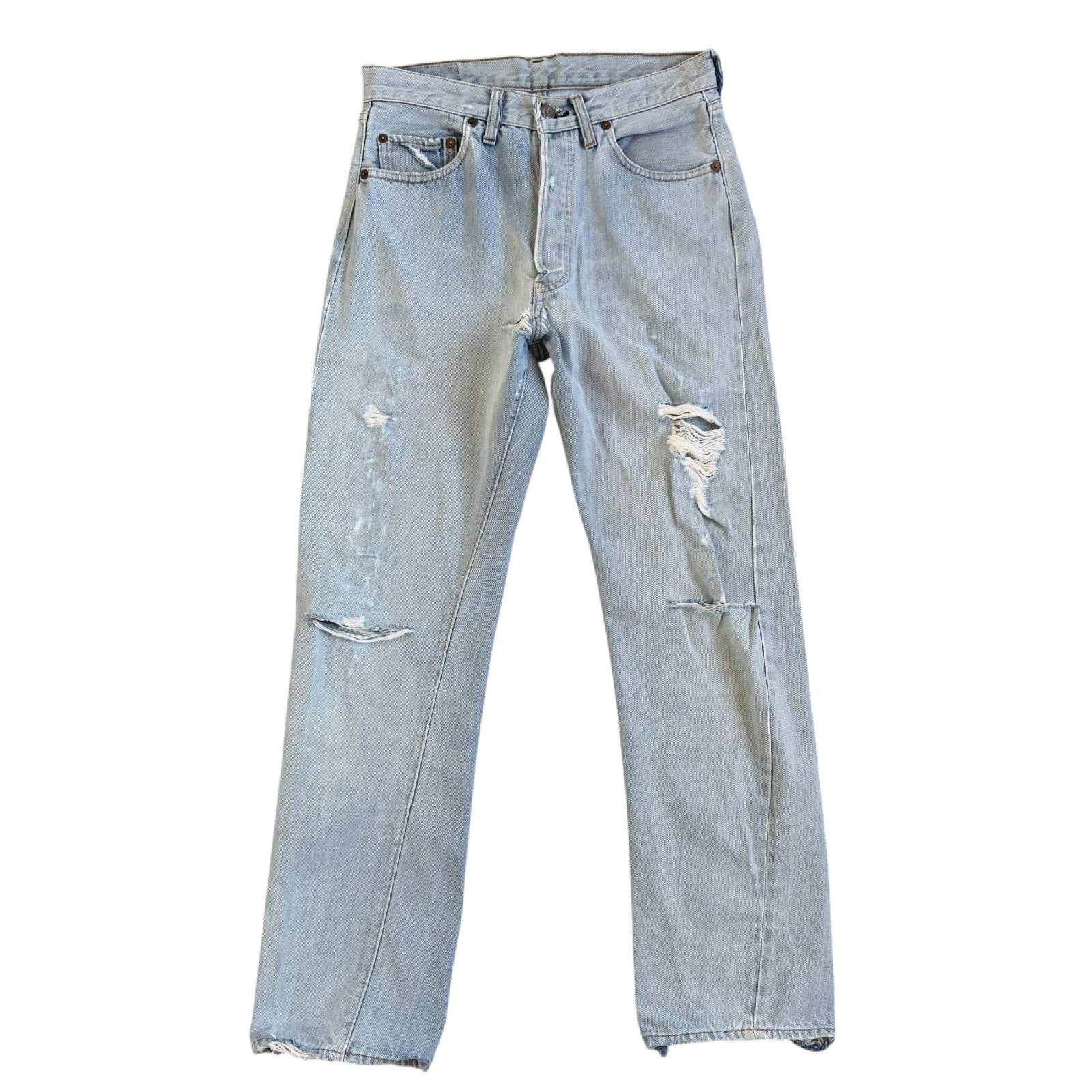 Levi's 1970年代ライトブルー ストレートデニム Levi's / リーバイス 1970年代 501デニムパンツ 66後期モデル トップ