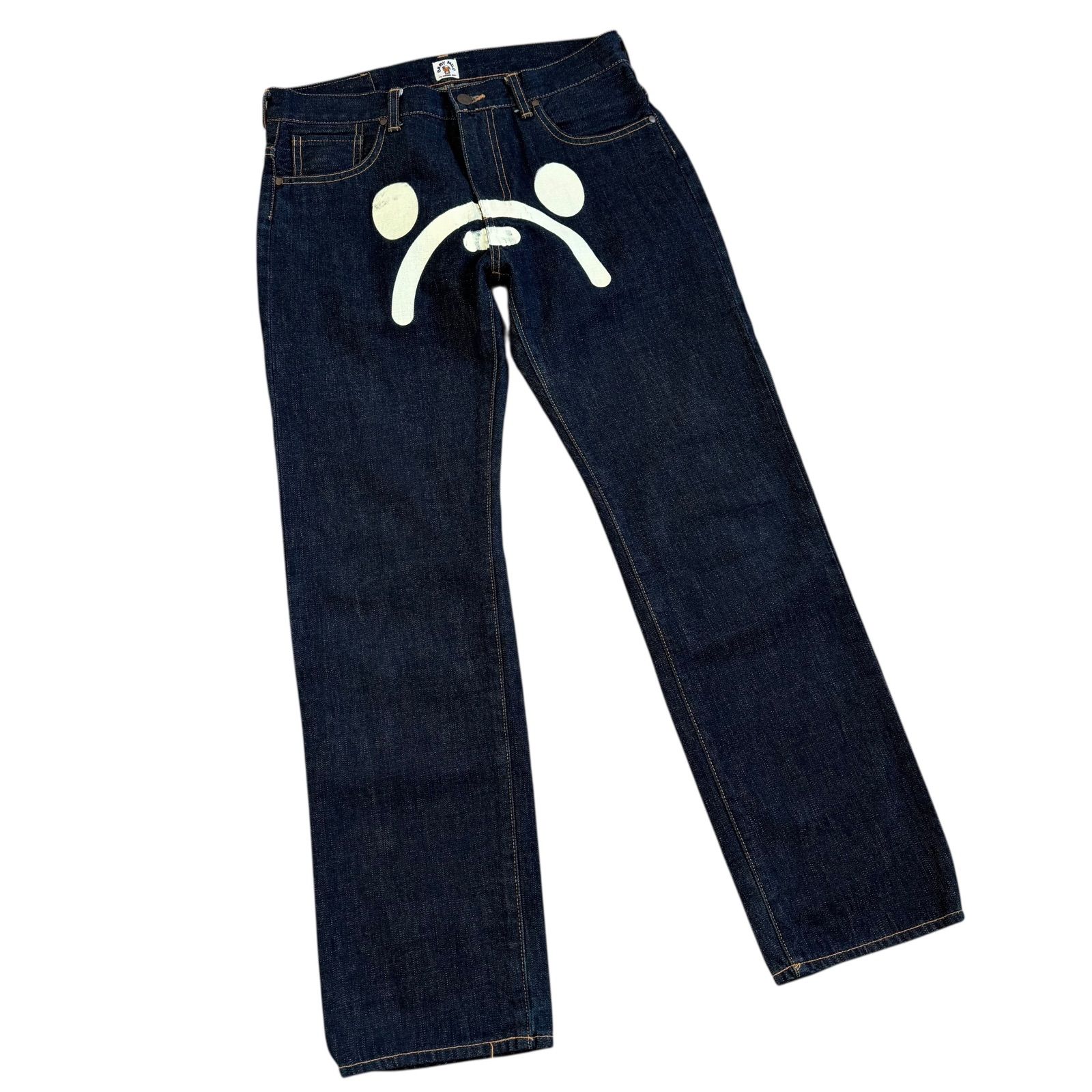 A BATHING APE / アベイシングエイプ Baby Milo Sad Face バギーデニム