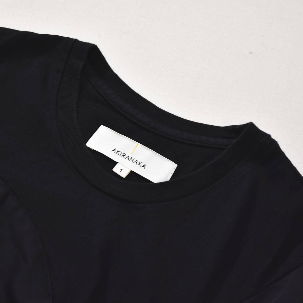 日本製 アキラナカ AKIRANAKA 半袖 ドレープ ノット Tシャツ 