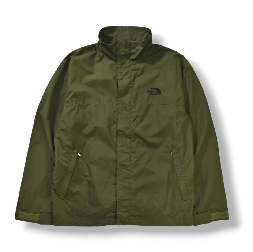 ノースフェイス THE NORTH FACE アースリージャケット EARTHLY JACKET ナイロンジャケット ウィンドジャケット ウィンドブレーカー 裏地メッシュ アウトドア 普段使い L オリーブ メンズ