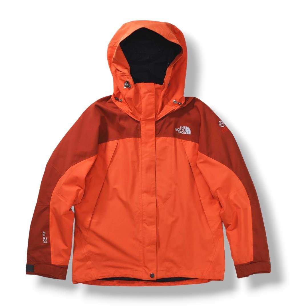 ノースフェイス THE NORTH FACE マウンテンジャケット MOUNTAIN JACKET WOMEN’S ゴアテックス GORE-TEX ナイロン マウンテンパーカー M オレンジ レディース ♪