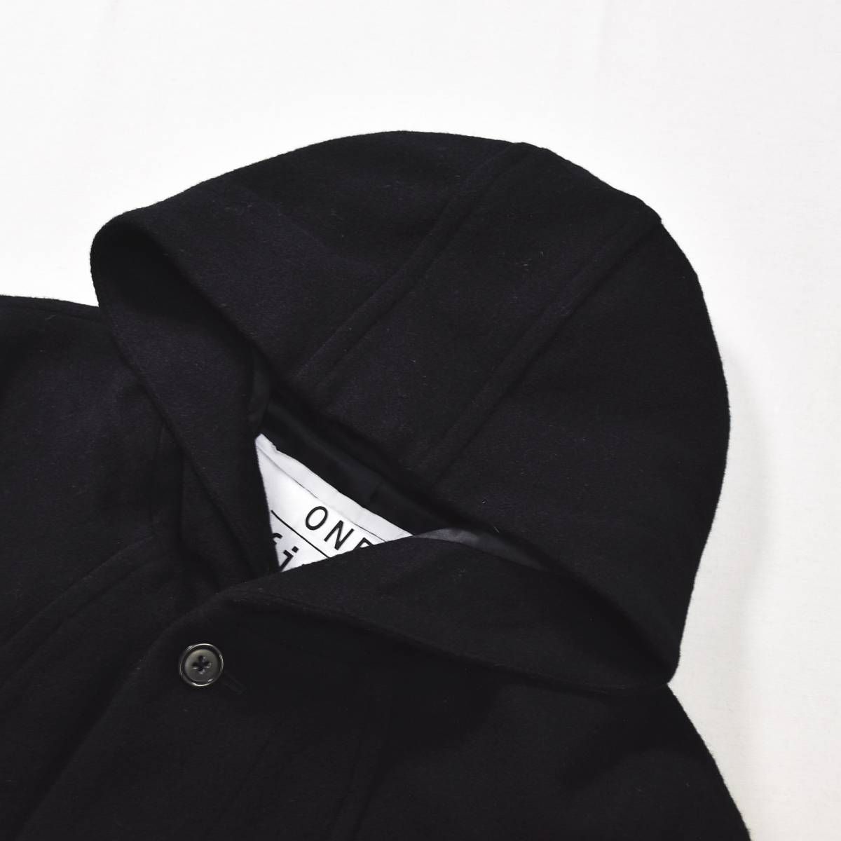 ONE fifth ¥35,200 HEAVEN　ロングコート　フーディー ワンフィフス ONE FIFTH HEAVEN メルトンウール ロング コート
