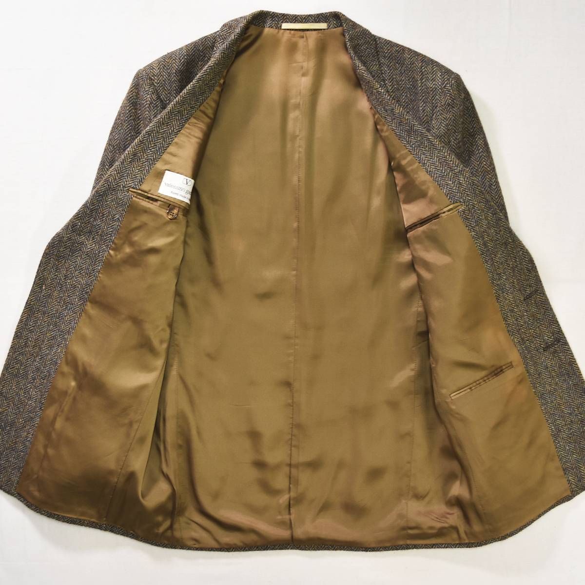 【美品✨】ヴァレンティノ　ツイード　テーラードジャケット イタリア製　高級 入手困難】 70s80s イタリア製 ヴァレンティノ ガラヴァーニ VALENTINO
