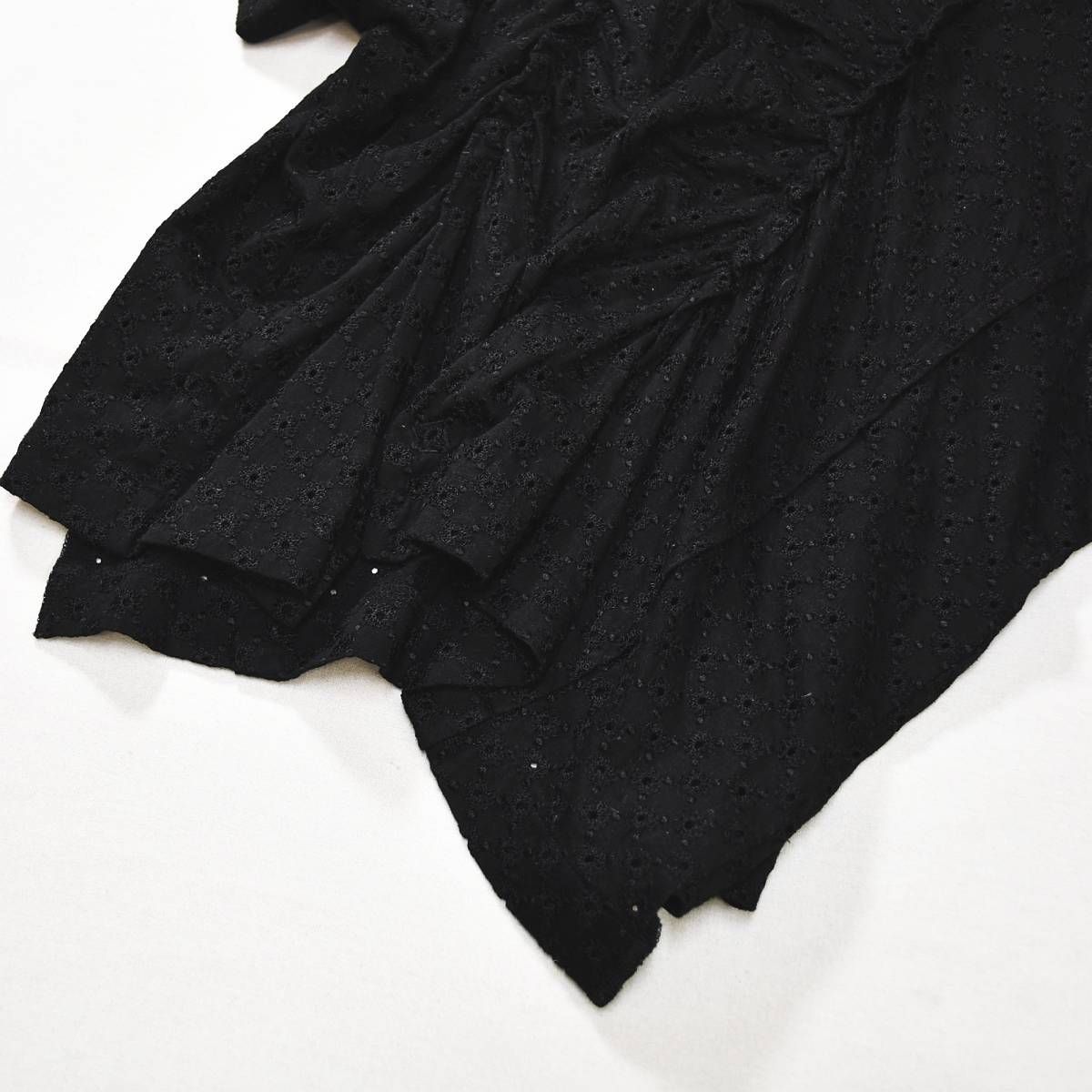tricot COMME des GARÇONS 半袖　レース　シャツ 黒 トリコ コムデギャルソン tricot COMME des GARCONS レース素材