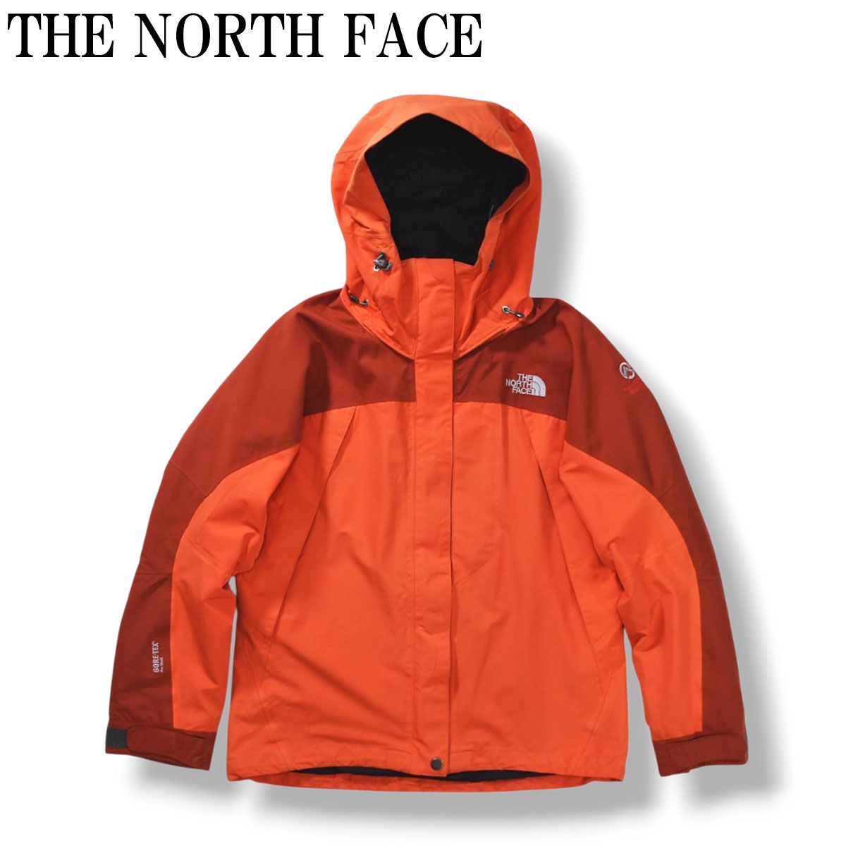 ノースフェイス THE NORTH FACE マウンテンジャケット MOUNTAIN JACKET WOMEN’S ゴアテックス GORE-TEX ナイロン マウンテンパーカー M オレンジ レディース ♪