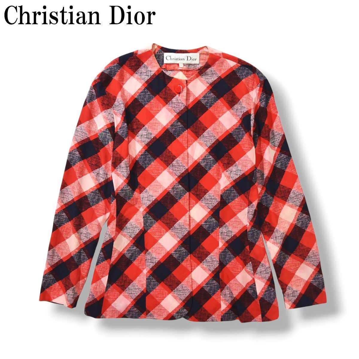 00s archive クリスチャンディオール Christian Dior 長袖 ノーカラー