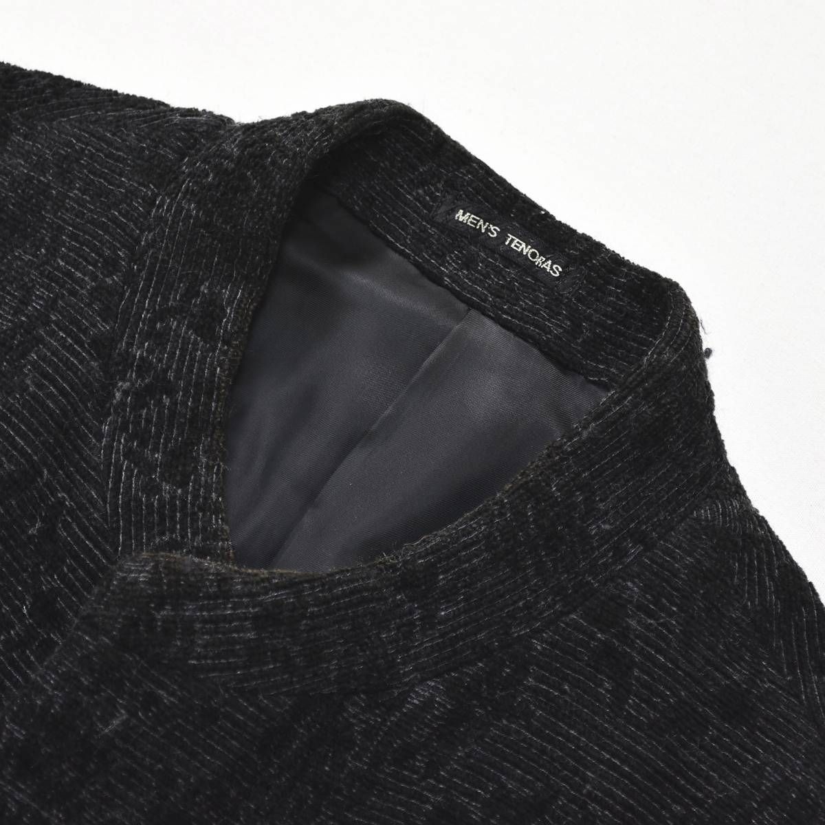 日本製 メンズ ティノラス MENS TENORAS スタンドカラー ジャカード