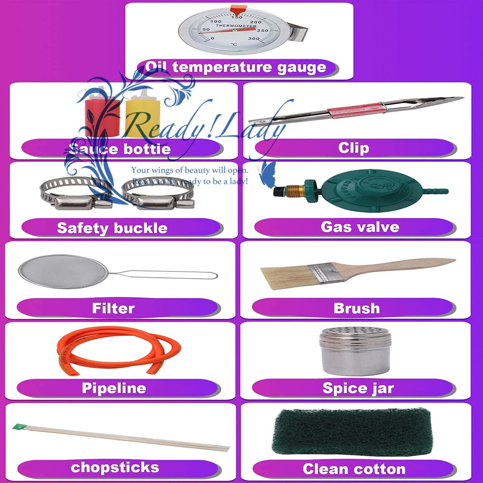 業務用家庭用ガスフライヤー 独立温度制御