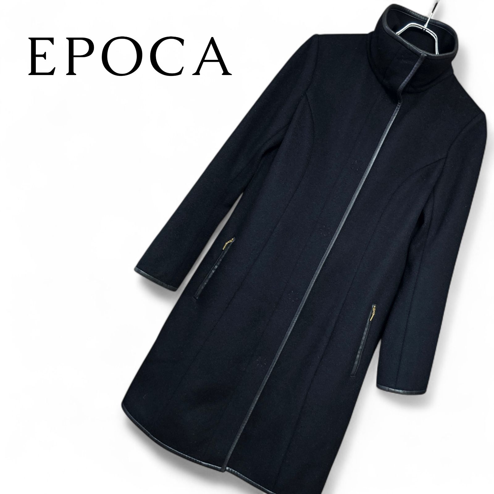 EPOCA エポカ ブラック レディース アウター ジャケット ロングコート 