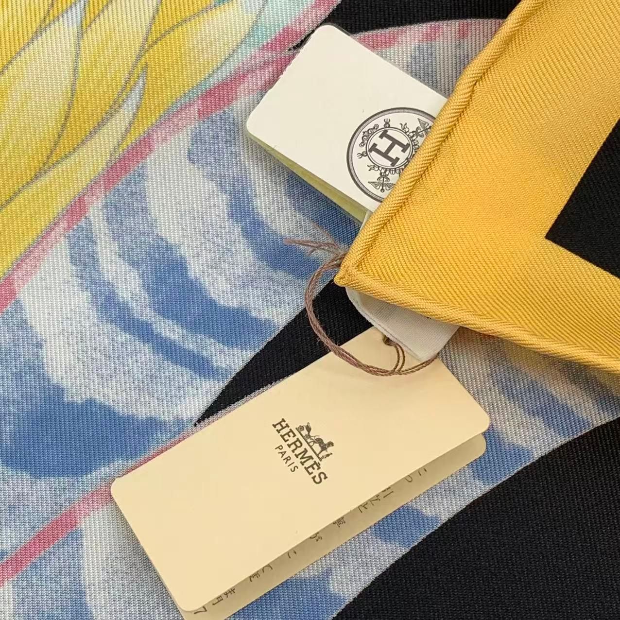 未使用品 HERMES エルメス カレ90 スカーフ ブロメリアの目録 Index