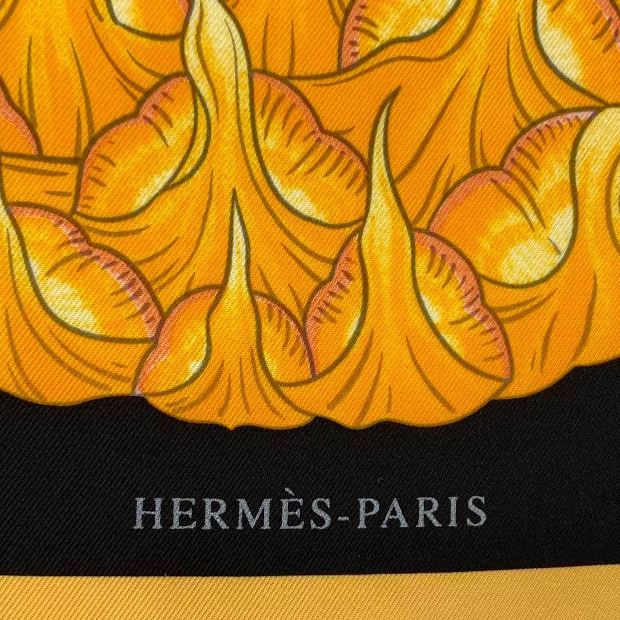 未使用品 HERMES エルメス カレ90 スカーフ ブロメリアの目録 Index